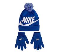 Nike Set Cappello e Guanti Swoosh Pom Boy Sciarpe & Set Azzurro U