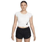 Nike Swoosh Run Dri-FIT W - maglia running - donna WHITE/PHOTON DUST/REFLECTIVE S M