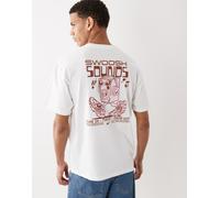 Nike - Swoosh Sounds - T-shirt bianca con stampa sul retro-Bianco M
