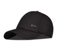 Berretto da tennis Nike Dri-Fit Club Unstructured Metal Swoosh - black/metalic gold - Nero (L/XL)