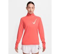 Nike - Women's Swoosh 1/2-Zip Running Mid Layer - Maglia da corsa S rosso