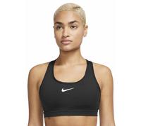 Nike Swoosh W - reggiseno sportivo medio sostegno - donna L Black woman Dri-Fit