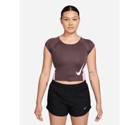 Nike Swoosh W - T-shirt Running - Donna - Marrone L