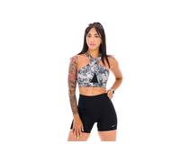 Nike Reggiseno Sportivo Fantasia Supporto Medio Nero Donna S