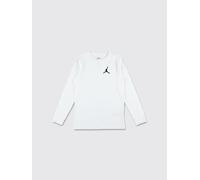 NIKE T-shirt a maniche lunghe da bambino in cotone con logo a contrasto 8 Bianco