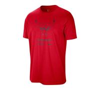 Nike T-Shirt Basket Nba Bulls Rosso Nero Uomo S
