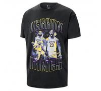 Nike T Shirt Basket Nba La Lakers Courtside Nero Uomo S