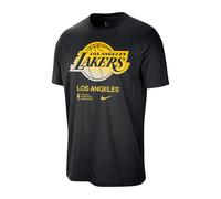 Nike T-Shirt Basket Nba Lakers Nero Giallo Uomo L