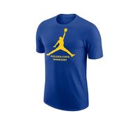 Nike T-Shirt Basket Nba Warriors Jordan Blu Giallo Uomo L