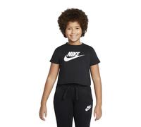Nike T-Shirt Crop Nero Logo Ragazza XS