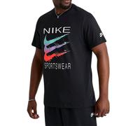 Nike T-Shirt da Uomo Swoosh Repeat Nera Codice HQ8094-010 - 9M