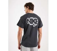 Nike - T-shirt grigia con stampa a bolle sul retro-Grigio S