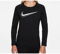 Nike T-Shirt Junior Training Dri Fit a Maniche Lunghe - 010 (Nero/Silver)