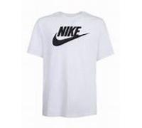 Nike T-Shirt M/M Cotone Bianca Logo Nero Uomo AR5004-101