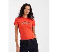 Nike - T-shirt mini rossa con grafica stile college-Rosso XS