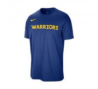 Nike T-Shirt Nba Basket Warriors Blu Giallo Uomo L