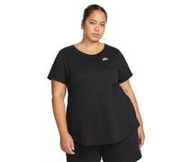 Nike T-Shirt Plus Size Club Essentials Nero Donna 3X