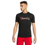Nike T-Shirt Running Df Heritage Run Nero Uomo M