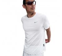 Nike T-Shirt Running Miler Breathe Sum Bianco Argento Uomo XL