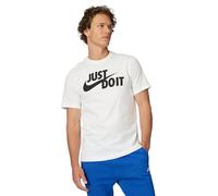Nike Tee Just Do It Swoosh, T-Shirt Uomo, Bianco (White/Black 100), X-Large