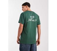 Nike - T-shirt verde con stampa grafica sul retro M