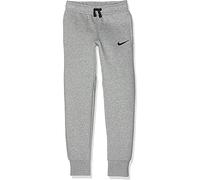 Nike Team Club 19 Fleece, Pantalone Sportivo Unisex Bambini, Dk Grey Heather/Black/Black, S