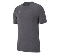 Nike Team Club 19 Tee, T-Shirt Unisex Bambini, Grigio (Charcoal Heather/Charcoal Heather/White 071), M