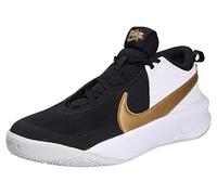 Nike Team Hustle D 10 GS, Scarpe da Passeggio, Black Metallic Gold White Phot, 38 EU