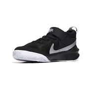 Nike Team Hustle D 10, Scarpe da Ginnastica, Nero Metallico Argento Volt Bianco, 28 EU