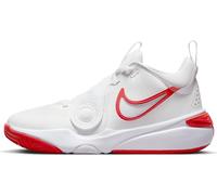 Nike Team Hustle D 11 GS, Scarpe da Basket, Summit White/Track Red/White, 36 EU