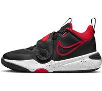 NIKE Team Hustle D 11 (GS) Scuola elementare DV8996-003, Nero/Rosso universitario-bianco, 4 US Big Kid