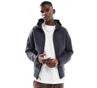 Nike - Tech Fleece - Felpa con cappuccio in pile tecnico grigio scuro con zip 2XL