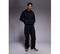 Nike - Tech Woven - Joggers neri e blu-Nero 2XL