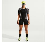 NIKE Collant da Donna W NK Tempo DF HR TGT Shrt Pantaloncini da Corsa Black/Reflective Silv XL