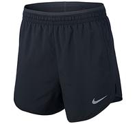 Nike Tempo Lux Pantaloncino, Donna, Black/Anthracite/(Reflective Silv), XL