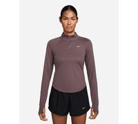 Nike Tempo Swoosh Ls W - Maglia Running - Donna - Marrone M