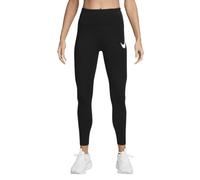 Nike Leggings da Donna W Nk DF Tempo HR 7/8 Tgt Swhbr, Nero/Riflettente Silv/Bianco, L