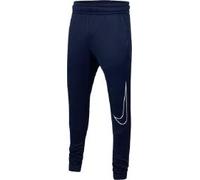 Nike Therma GFX Tapr Pantaloni, Unisex Bambini, Midnight Navy/White, S
