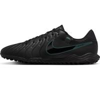 NIKE Tiempo Legend 10 Academy TF, Sneaker Uomo, Black/Black-Deep Jungle, 40.5 EU
