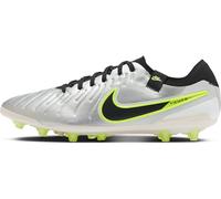 Nike Tiempo Legend 10 AG-PRO - Scarpe da Calcio da Uomo in Erba Artificiale, Colore Argento Metallizzato/Nero, 41 EU, Metallizzato Silver Black Volt, 41 EU