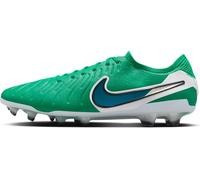 Nike Tiempo Legend 10 Elite Low-Top Normale Prato Scarpe da Calcio, Stadium Green Dark Obsidian, 42.5 EU