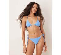 Nike - Top bikini a triangolo in spugna blu S