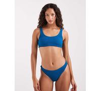 Nike - Top bikini stile bralette blu stropicciato-Verde XS