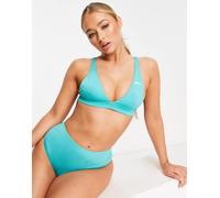 Nike - Top bikini stile brassière blu S