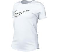 Nike Top da Running A Manica Corta Dri-Fit One Swoosh - Donna, White, HJ2204-100, S