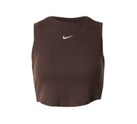 NIKE Top 'ESSENTIAL' cioccolato / bianco Donna NIKE L