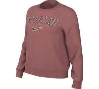 Nike Top W NSW Phnx FLC Std Logo Crew, Canyon Pink/Lt Orewood BRN/Red Seppia, HM9754-634, 2XL