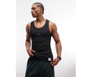 Nike Training - Athletic Club - Canotta nera a coste-Nero L