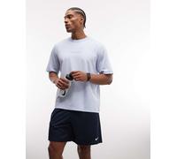 Nike Training - Athletic Club - T-shirt blu con logo traforato e scritta 2XL