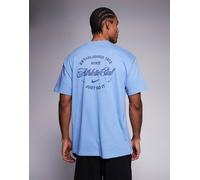 Nike Training - Athletic Club - T-shirt blu con stampa grafica sul retro 2XL